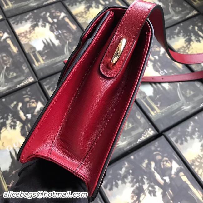 Discount Gucci GG Original Leather Shoulder Bag 589474 Red