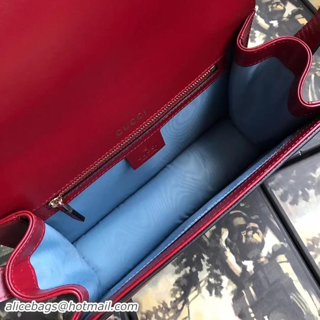 Discount Gucci GG Original Leather Shoulder Bag 589474 Red