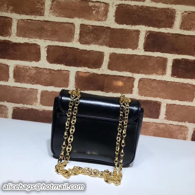 Original Cheap Gucci GG Original Leather Shoulder Bag 576423 Black