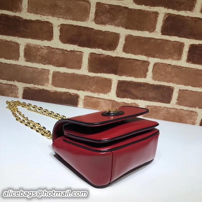 Luxury Gucci GG Original Leather Shoulder Bag 576423 Red