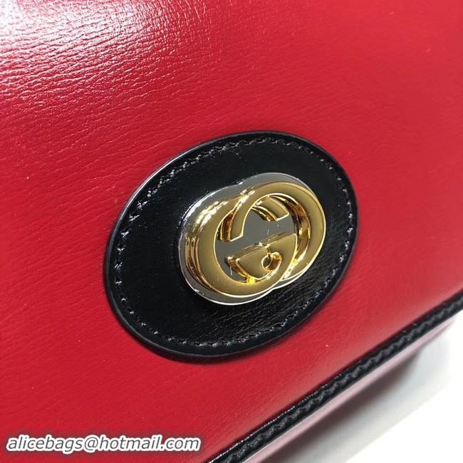 Luxury Gucci GG Original Leather Shoulder Bag 576423 Red