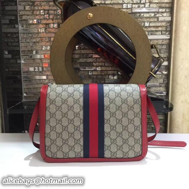 Elegant Gucci Queen Margaret GG Supreme medium shoulder bag 524356 red