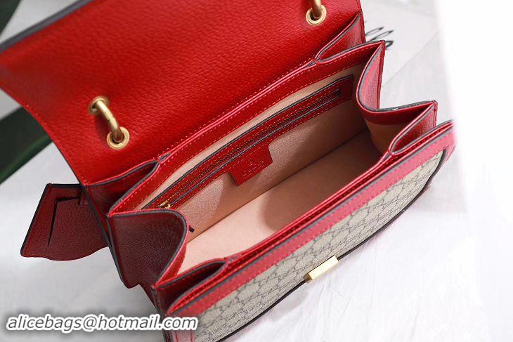 Stylish Gucci Queen Margaret GG small top handle bag 476541 red