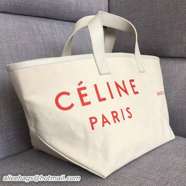 Grade Quality Celine MEDIUM MADE IN TOTE IN TEXTILE 83181