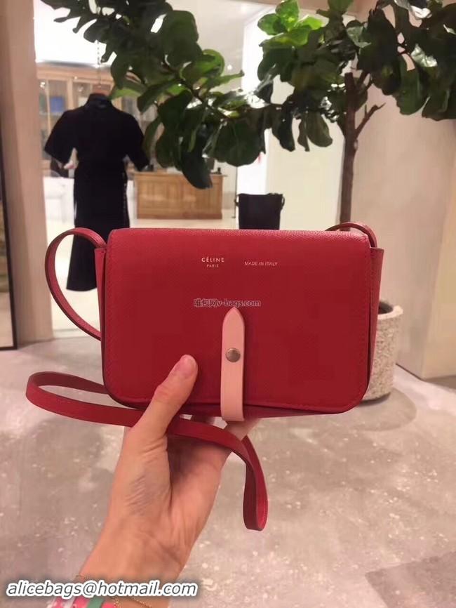 Cheap Price Celine leather Mini Shoulder Bag 55429 red