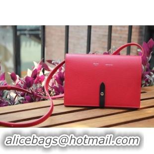 Durable Celine leather Mini Shoulder Bag 73383 red