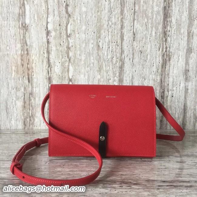 Durable Celine leather Mini Shoulder Bag 73383 red