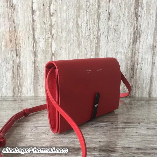 Durable Celine leather Mini Shoulder Bag 73383 red