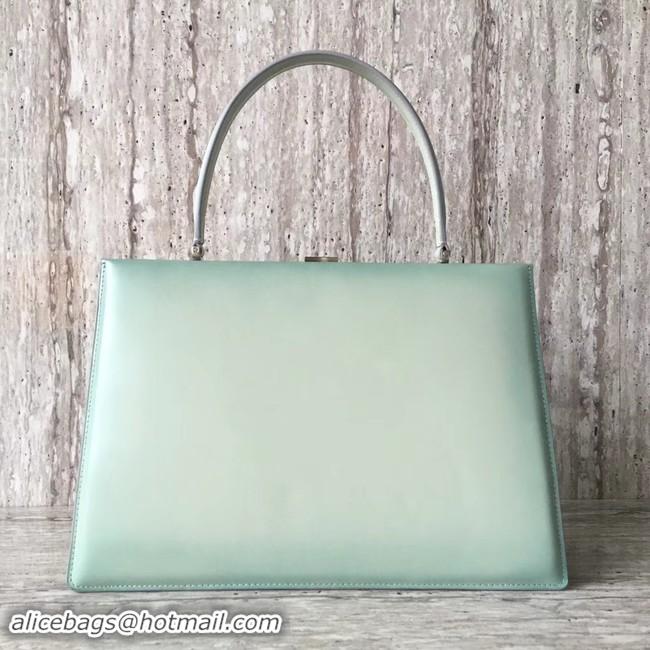 Good Quality CELINE MEDIUM CLASP HANDBAG IN BOX CALFSKIN WITH PATINA 180923 light green