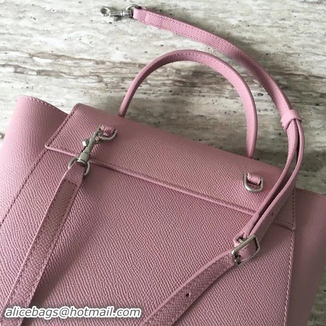 Luxury Celine NANO BELT BAG IN GRAINED CALFSKIN 99970 pink