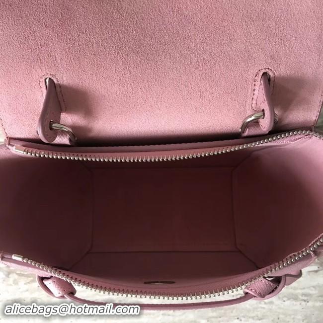 Luxury Celine NANO BELT BAG IN GRAINED CALFSKIN 99970 pink