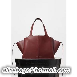 Best Quality Celine calf leather Tote Bag 43341 fuchsia