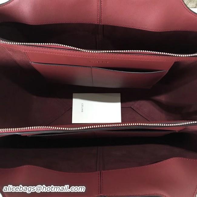 Best Quality Celine calf leather Tote Bag 43341 fuchsia