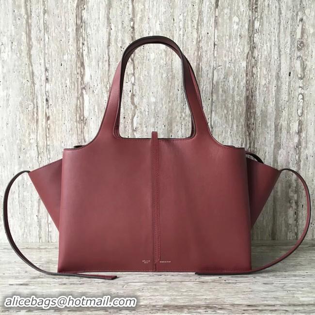 Best Quality Celine calf leather Tote Bag 43341 fuchsia