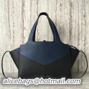 Best Price Celine calf leather Tote Bag 43341 Royal Blue&black