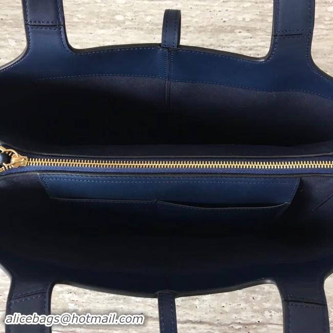 Best Price Celine calf leather Tote Bag 43341 Royal Blue&black