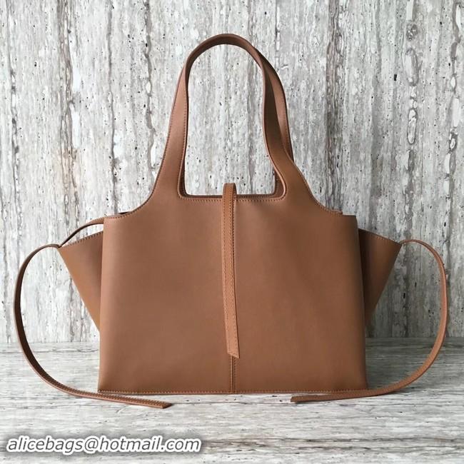 Popular Style Celine calf leather Tote Bag 43342 Camel