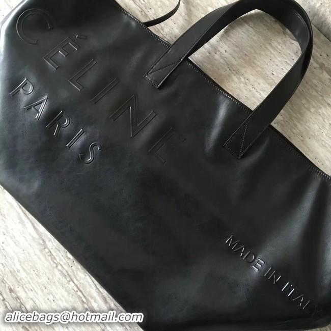 Cheap Price CELINE MEDIUM MADE IN TOTE IN LEATHER 186093 BLACK