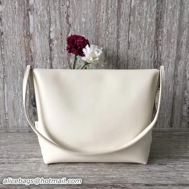 Best Grade Celine calf leather Shoulder Bag 90054 white