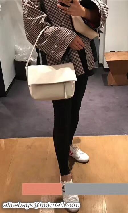 Best Grade Celine calf leather Shoulder Bag 90054 white