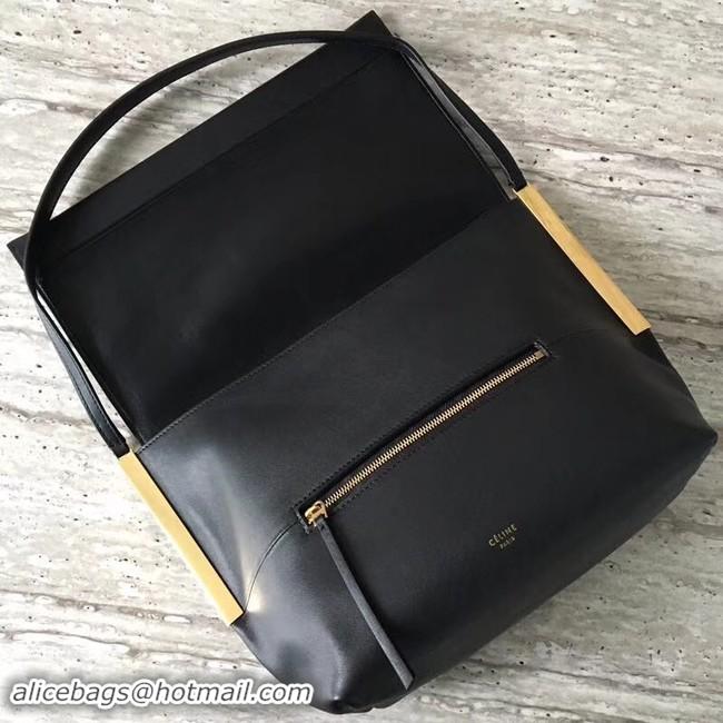 Top Quality Celine calf leather Shoulder Bag 90054 black