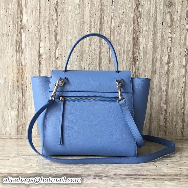 Top Design Celine mini Belt Bag Original Calf Leather A98310 sky blue