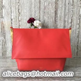 Good Taste Celine calf leather Shoulder Bag 90054 red