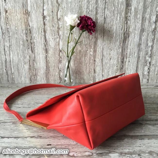 Good Taste Celine calf leather Shoulder Bag 90054 red