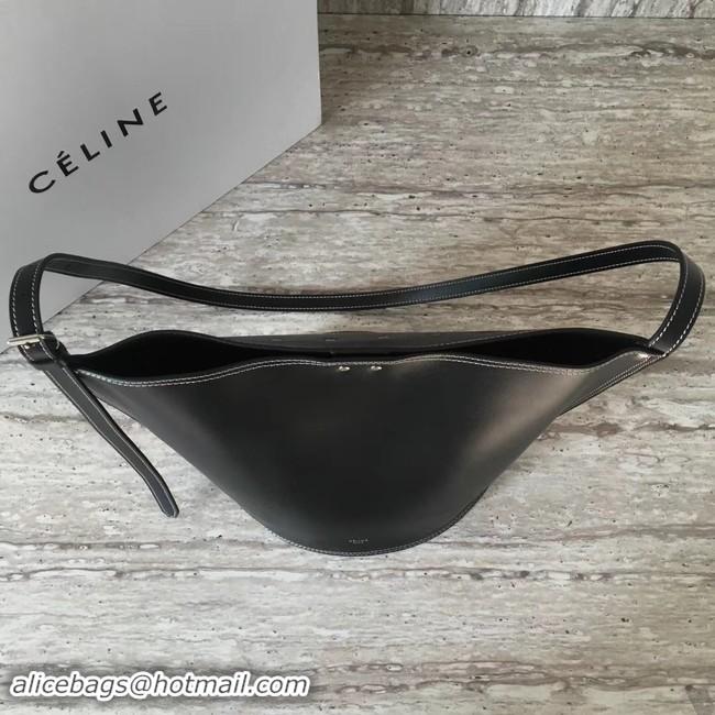 Elegant CELINE CLASP BUCKET IN SMOOTH CALFSKIN 55423 black