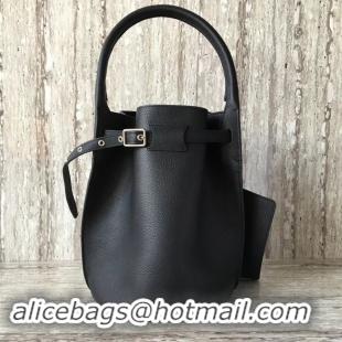 Luxurious CELINE BIG BAG BUCKET IN SUPPLE GRAINED CALFSKIN 55427 black