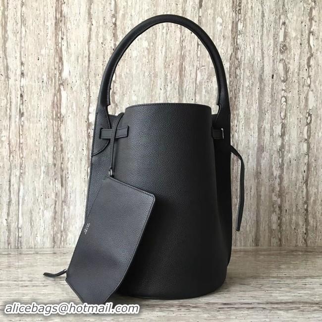 Luxurious CELINE BIG BAG BUCKET IN SUPPLE GRAINED CALFSKIN 55427 black