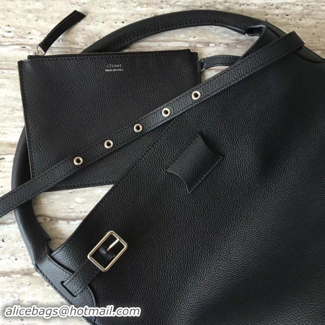 Luxurious CELINE BIG BAG BUCKET IN SUPPLE GRAINED CALFSKIN 55427 black