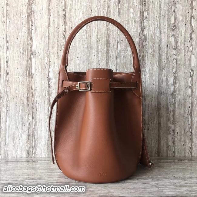 Super Quality CELINE BIG BAG BUCKET IN SUPPLE GRAINED CALFSKIN 55427 Camel