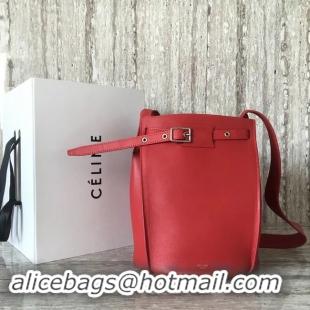 Classic Hot CELINE BIG BAG BUCKET IN SUPPLE GRAINED CALFSKIN 55428 red