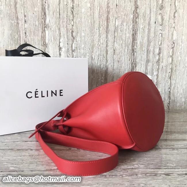 Classic Hot CELINE BIG BAG BUCKET IN SUPPLE GRAINED CALFSKIN 55428 red