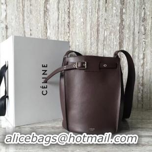 Luxury CELINE BIG BAG BUCKET IN SUPPLE GRAINED CALFSKIN 55428 Wine