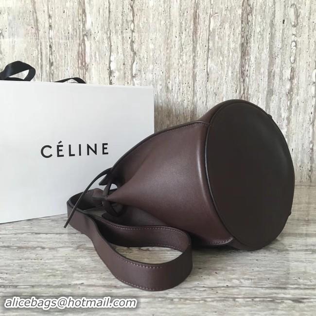 Luxury CELINE BIG BAG BUCKET IN SUPPLE GRAINED CALFSKIN 55428 Wine