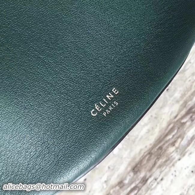 Luxury Discount CELINE BIG BAG BUCKET IN SUPPLE GRAINED CALFSKIN 55428 green