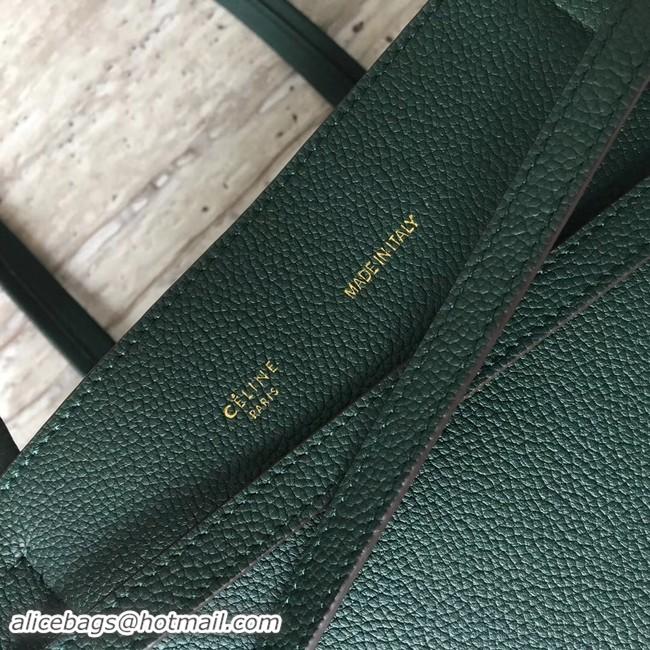 Best Price CELINE SMALL CABAS PHANTOM IN SOFT GRAINED CALFSKIN 17602 green