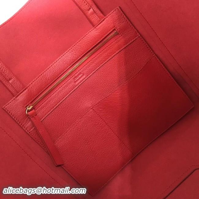 Perfect CELINE SMALL CABAS PHANTOM IN SOFT GRAINED CALFSKIN 17602 red