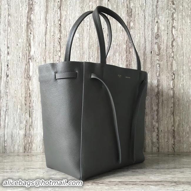 Luxury CELINE SMALL CABAS PHANTOM IN SOFT GRAINED CALFSKIN 17602 dark grey