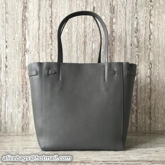 Luxury CELINE SMALL CABAS PHANTOM IN SOFT GRAINED CALFSKIN 17602 dark grey