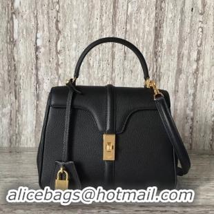 Stylish CELINE SMALL 16 BAG IN SATINATED CALFSKIN 188003 black