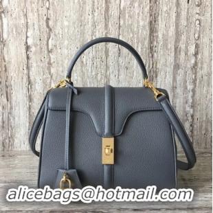 Fashion CELINE SMALL 16 BAG IN SATINATED CALFSKIN 188003 GREY