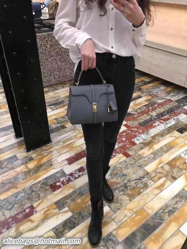 Fashion CELINE SMALL 16 BAG IN SATINATED CALFSKIN 188003 GREY