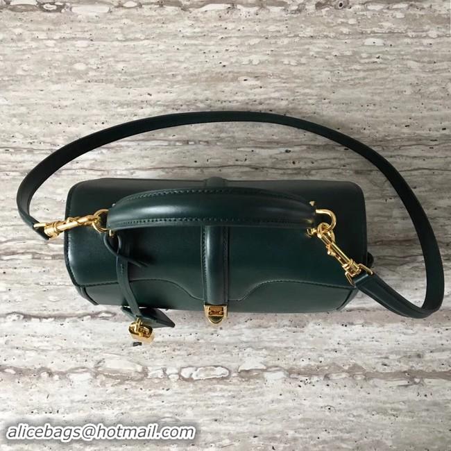 Discount CELINE SMALL 16 BAG IN SATINATED CALFSKIN 188003 GREEN