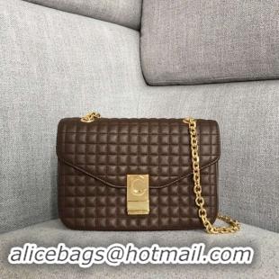 Most Popular CELINE MEDIUM C BAG IN BICOLOUR QUILTED CALFSKIN CL87253 Khaki