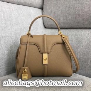 Classic CELINE SMALL 16 BAG IN SATINATED CALFSKIN A188003 Khaki