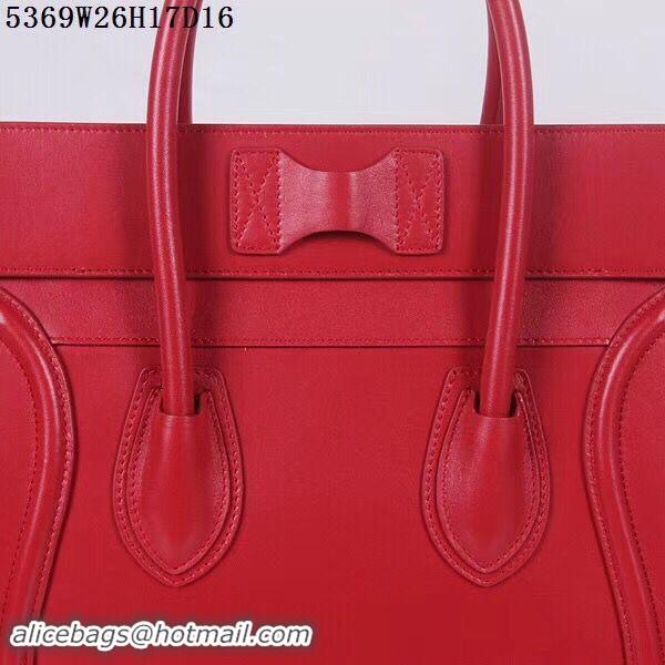 Luxury Celine Luggage Micro Tote Bag CLY5369 Red