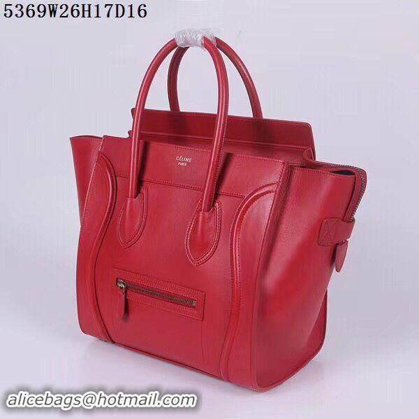 Luxury Celine Luggage Micro Tote Bag CLY5369 Red